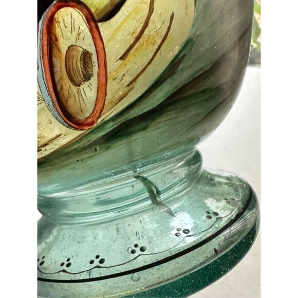 Extremely Rare Ludwig Moser Hand Blown, Hand Painted Enamel Bowl 🛑 - Picture 11 of 15